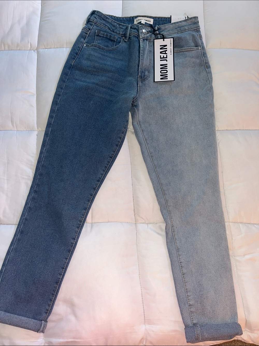Forever 21/Almost Famous Two Tone Mom Jeans